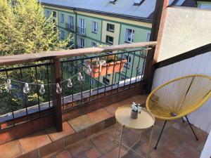 Balkón nebo terasa v ubytování Apartament Aesthetic