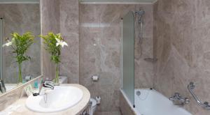 Koupelna v ubytování Hotel Praga