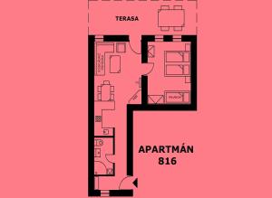 Půdorys ubytování Apartmány Nova Lake