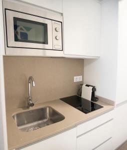 Nhà bếp/bếp nhỏ tại Apartamentos Core Suite Sevilla