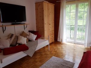 Łóżko lub łóżka w pokoju w obiekcie Feriendomizil Wetzelberger