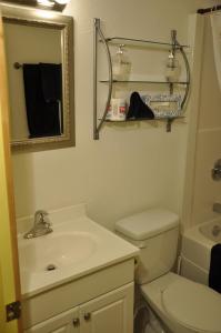 
A bathroom at Williston Lake Resort
