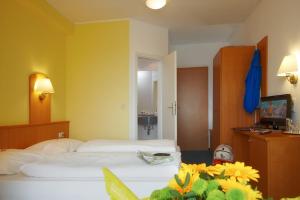 Letto o letti in una camera di Hotel Perekop