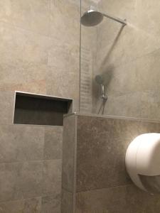 Kúpeľňa v ubytovaní Balaton Kinizsi Apartman