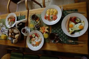 Možnosti snídaně pro hosty v ubytování Ubytovanie u Janusa