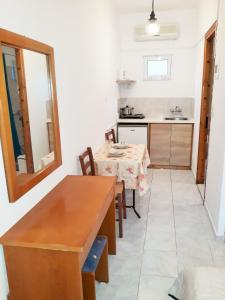 Kuchyň nebo kuchyňský kout v ubytování HOLIDAYS STUDIOS & APARTMENTS