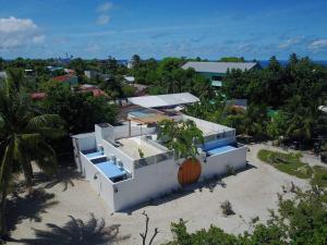Letecký snímek ubytování Noovilu Suites Maldives