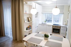 Stay in Kaunas - Free Parking tesisinde mutfak veya mini mutfak