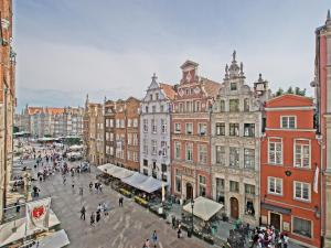 Výhľad na mesto Gdansk alebo výhľad na mesto priamo z apartmánu