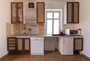 Kuchyňa alebo kuchynka v ubytovaní Apartmány Fojtova studna