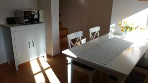 Kuchyň nebo kuchyňský kout v ubytování Apartmány Nová Pec