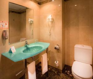 a bathroom with a sink and a toilet at TH Boadilla in Boadilla del Monte