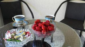 Comida en la casa de huéspedes o alrededores