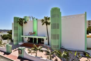 a rendering of a building with a palm tree at Cubanito Ibiza in San Antonio