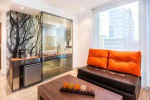 Kuchyň nebo kuchyňský kout v ubytování SHG Bogotá 100 Design Hotel