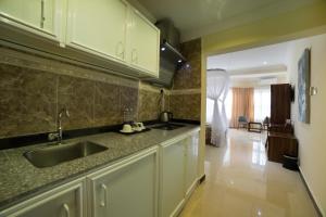 Kuchyň nebo kuchyňský kout v ubytování Spice Palace Hotel