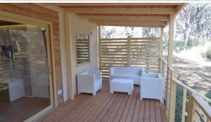 A balcony or terrace at Camping Eden