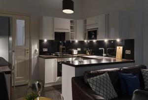 Kuchyň nebo kuchyňský kout v ubytování Luxoise Apartments