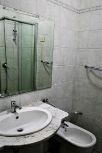 Koupelna v ubytování Hotel dell'Ancora