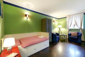 Łóżko lub łóżka w pokoju w obiekcie Vienna Penthouse 1