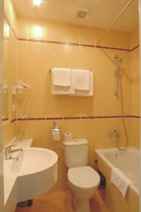 Koupelna v ubytování Aladin Praha