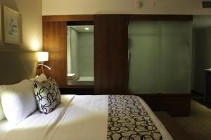 Postel nebo postele na pokoji v ubytování Casa Inn Premium Hotel Queretaro
