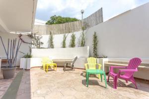 Patio nebo venkovní prostory v ubytování Appartamento Mimosa