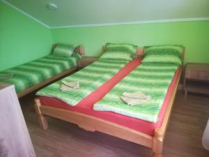 Кровать или кровати в номере Sobe Tron Palić