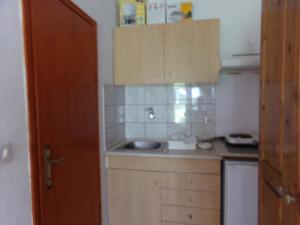 Kuchyň nebo kuchyňský kout v ubytování Villa Karapataki
