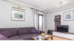 Televízia a/alebo spoločenská miestnosť v ubytovaní Apartment Gina