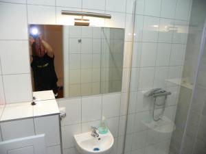 Koupelna v ubytování Dom Goscinny Andy