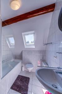 Koupelna v ubytování Kutscherhaus Monschau