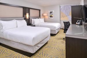 a hotel room with two beds and a television at Holiday Inn Dallas-Richardson, an IHG Hotel in Richardson