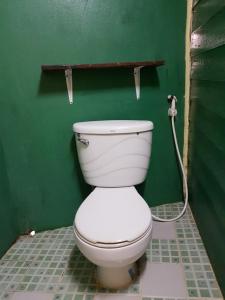 Koupelna v ubytování ฺBay Yard Hut