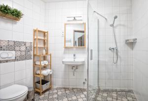 Koupelna v ubytování Budapest Passage 2 + 20 fotografií