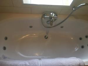 Uma casa de banho em Tobernaglough Wexford pet friendly country b&b