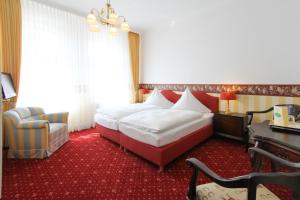 Postel nebo postele na pokoji v ubytování Landhaus Jürgens