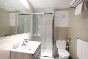 Koupelna v ubytování Hotel Brasil