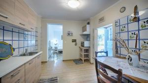 Kuchyň nebo kuchyňský kout v ubytování Feakia apartment 2
