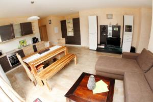 Kuchyň nebo kuchyňský kout v ubytování Ferienhaus "Zur Sprotte" in Glowe