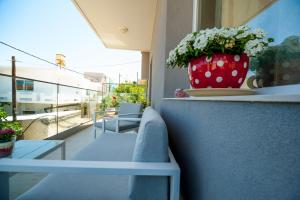 Balkón nebo terasa v ubytování Skandalakis Homes & Apartments
