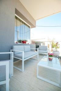Balkón nebo terasa v ubytování Skandalakis Homes & Apartments