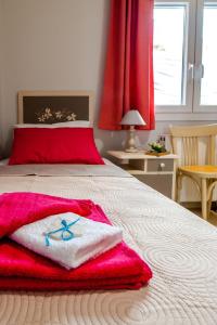 Postel nebo postele na pokoji v ubytování Skandalakis Homes & Apartments