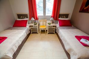 Postel nebo postele na pokoji v ubytování Skandalakis Homes & Apartments