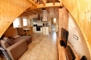 Kuchyň nebo kuchyňský kout v ubytování Ferienhaus "Zur Sprotte" in Glowe