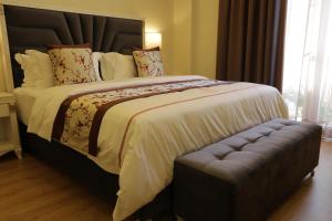 Postel nebo postele na pokoji v ubytování Hotel Brais