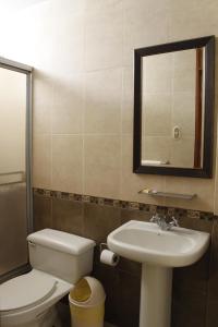 Koupelna v ubytování Hotel Chicama