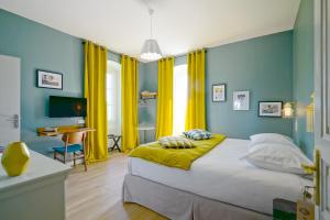 Postel nebo postele na pokoji v ubytování Hôtel U Frascone