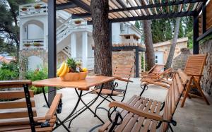 Patio nebo venkovní prostory v ubytování Apartmani Nivia