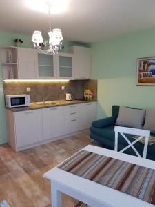 A kitchen or kitchenette at Sea Garden Delux